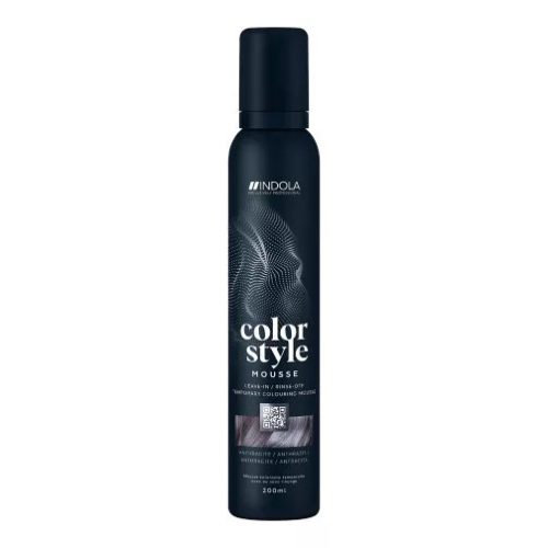 Indola Color Style Mousse Színező és rögzítő hajhab 200ml Antracit