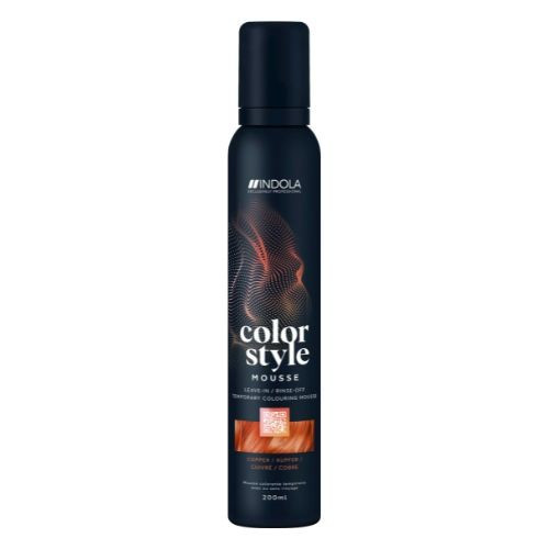 Indola Color Style Mousse Színező és rögzítő hajhab 200ml Rézvörös