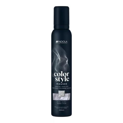 Indola Color Style Mousse Színező és rögzítő hajhab 200ml Ezüst