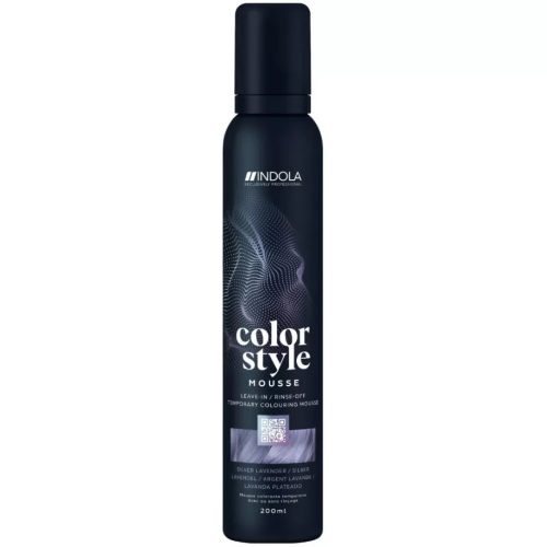 Indola Color Style Mousse Színező és rögzítő hajhab 200ml Ezüst levendula