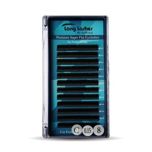 Long Lashes Premium Super Flat C/0,15 - 8mm