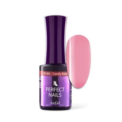 Perfect Nails LacGel #190 Gél Lakk 8ml - Candy Babe - Lipstick