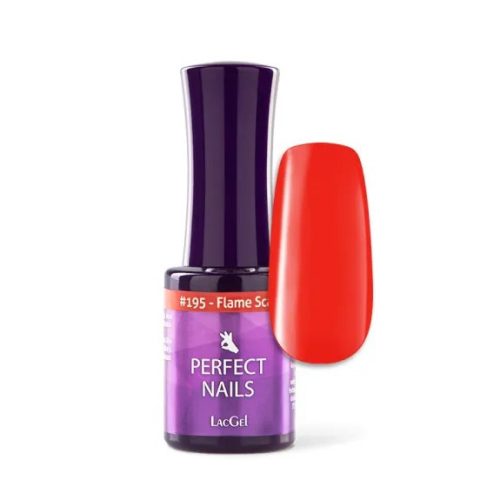 Perfect Nails LacGel #195 Gél Lakk 8ml - Flame Scarlet - Summer Dress Code