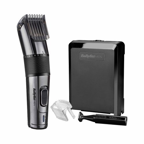 BaByliss Carbon Titanium vezeték/vezeték nélküli hajvágó ajándék trimmer BAE978E