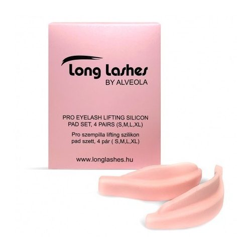 Long Lashes Pro szempilla lifting szilikon pad szett, 4 pár (S,M,L,XL)