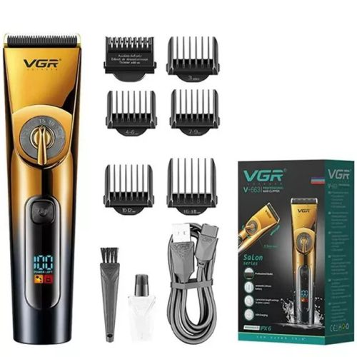 VGR Professzionális Hajvágógép vízálló-IPX6 Cordless Hair Clipper For Men V-663