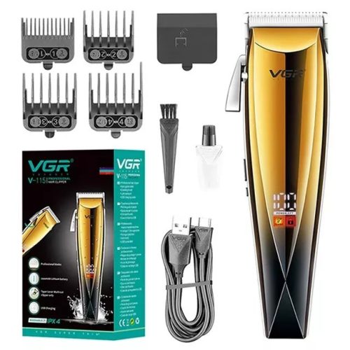 VGR Professzionális Hajvágógép vízálló-IPX6 Cordless Hair Clipper For Men V-115